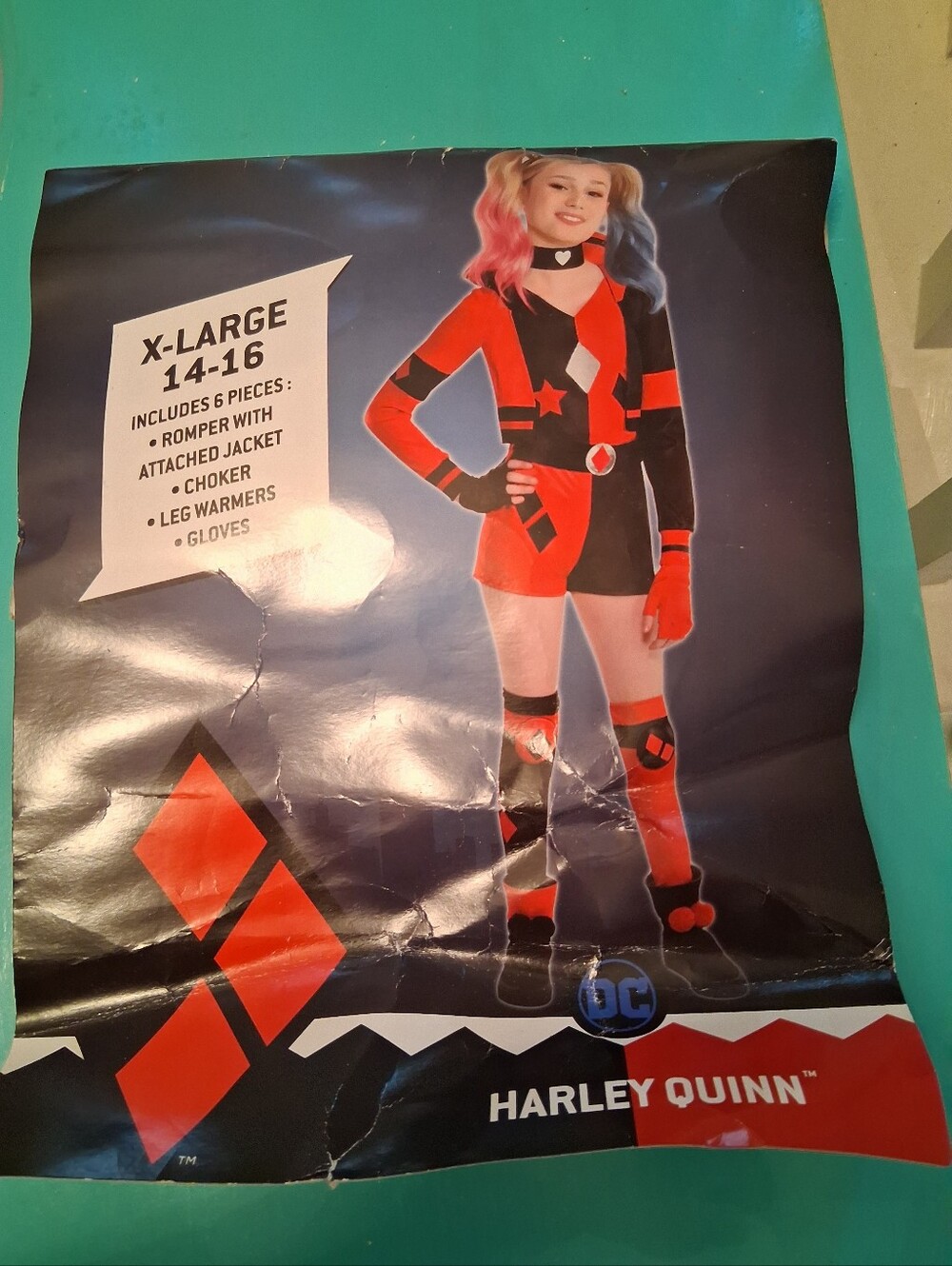 DC Harley Quinn Kids Costume - X-Large 14-16